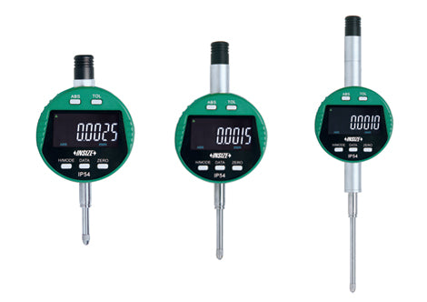 Bluetooth High Precision Digital Indicators | Insize 2135 | Range: 12.7mm/0.5" | 25.4mm/1" | 50.8mm/2" | Adjustable Resolution 0.0005mm/0.00002”, 0.001mm/0.00005” | Rotated by 270(degrees)