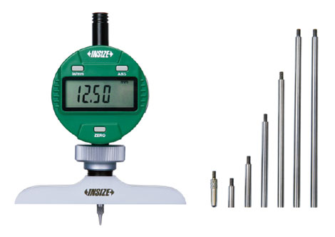 Digital Depth Gauges | Insize 2141 Series | Range 0-300mm/0-12" | Resolution 0.01mm/0.0005" ; 0.001mm/0.00005"