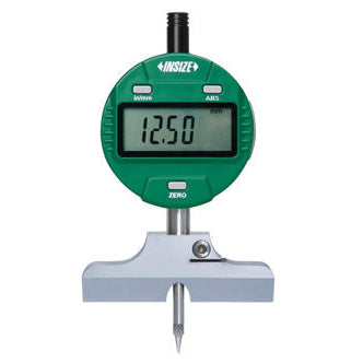 Digital Depth Gauge (60 degrees Knife Edge Base) | Insize 2143 | Range 0-12.7mm/0-0.5" | Resolution 0.01mm/ 0.0005"