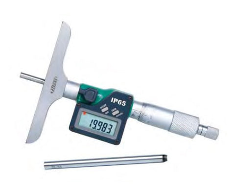 IP65 Digital Depth Micrometer - 3540 Series (Insize) | 0-25mm/0-1" | 0-50mm/0-2" | 0-100mm/0-4" | 0-150mm/0-6" | 0-300mm/0-12"