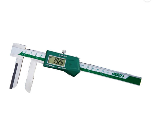 Insize 1123 Series Digital Inside Knife-Edge Caliper for measuring diameter of deep step holes | 15-150mm/0.6-6"
