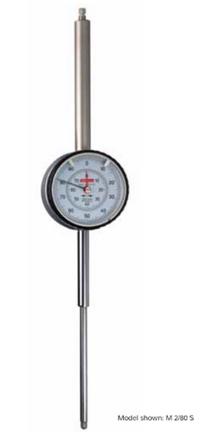 Kafer Dial Gauge M 2/80 T | M 2/80 S (Shockproof) | Reading - 0.01mm | Range - 80mm | Bezel Ø 58mm