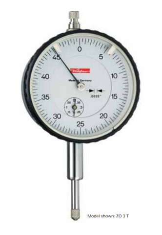 Kafer Inch Dial Gauge Z0 3 S | Reading - .0005" | Range - .400"