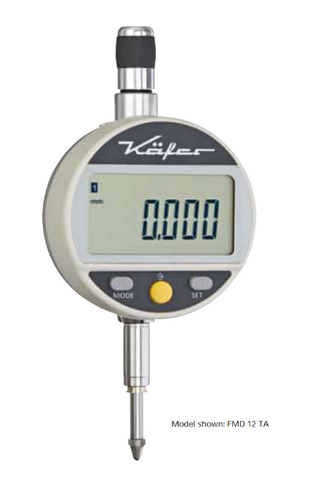 Kafer Digital Dial Gauge FMD 12 TA | Resolution - 0.001mm/.00005" | Range - 12.5mm/2"
