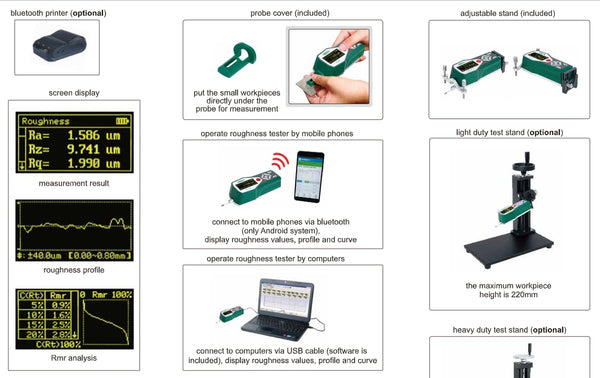 Surface Roughness Tester | Insize ISR-C Series | 4mN Measuring Force