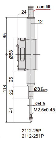 Insize Digital Dial Indicator 2112 Series (Standard Type)