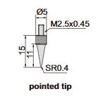 Digital Depth Gauge - 2142 Series (Insize) | Range 0-12.7mm/0-0.5" | Resolution 0.01mm/0.0005" or 0.001mm/0.00005"