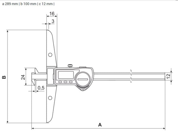Mahr MarCal 30 EWRi-D IP67 Integrated Wireless Double Hook Digital Depth Gauge: 0-200mm, 0-300mm