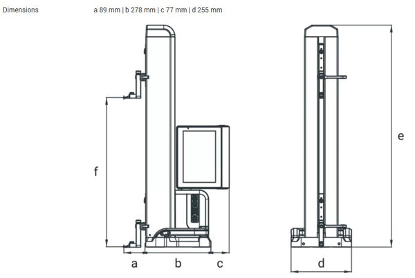 Mahr Digimar 816 CLT Height Gauge | 0-350mm/0-14" ; 0-600mm/0-24" | Resolution 0.0001mm, 0.0005mm, 0.001mm, 0.005mm, 0.01mm (Copy)