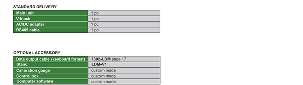 Laser Scan Micrometer | Insize LDM Series | Range 0.1-30mm ; 0.5-65mm ; 1-85mm | Selectable Resolution