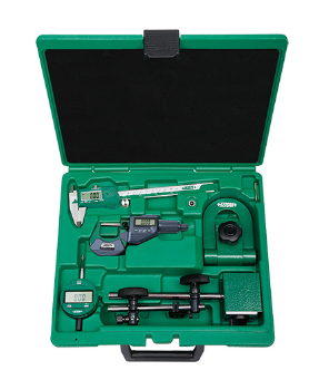 5-Piece Measuring Tool Set | Insize 5052 Series | Digital Caliper, Digital Micrometer, Digital Indicator, Magnetic stand, Micrometer Stand