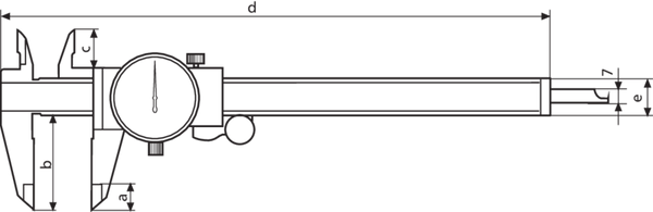 Mahr Marcal 16 U Dial Caliper 0-6"