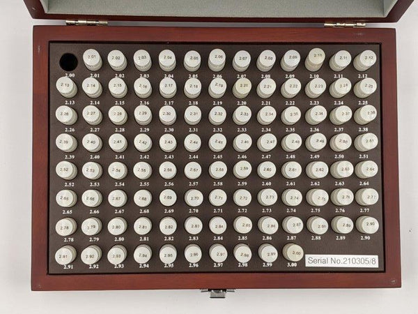 Steel Pin Gauge Sets Class ZZ (0.01mm increments)