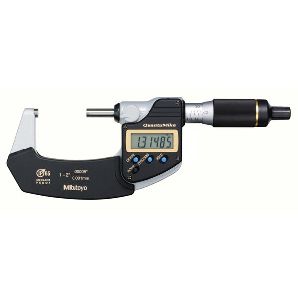 Mitutoyo Digimatic QuantuMike Micrometers IP65 0-25mm, 25-50mm, 50-75mm, 75-100mm