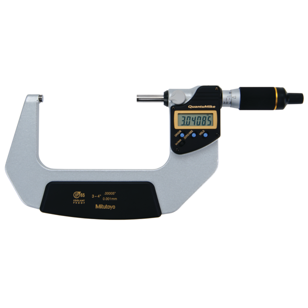 Mitutoyo Digimatic QuantuMike Micrometers IP65 0-25mm, 25-50mm, 50-75mm, 75-100mm