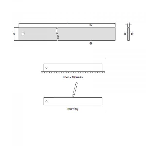 Precision Straight Edge | Insize 7117 Series | 305mm / 610mm / 914mm