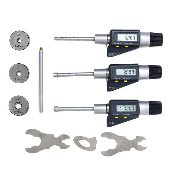 DM Dreipunkt-Digital-Bohrlehren-Set (6–12 mm und 12–20 mm)