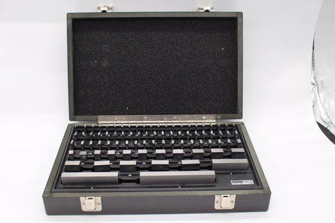 Gauge Block Set Imperial Steel 81 blocks with UKAS Certificate