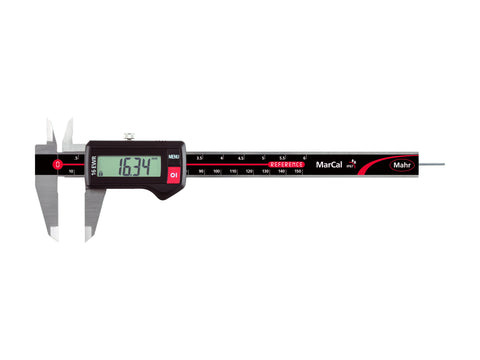 Mahr MarCal 16 EWR IP67 Digital Caliper 0-150mm/6" (Round Depth Rod)