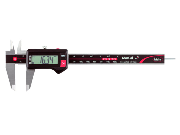 Mahr MarCal 16 EWRi Wireless IP67 Digital Caliper: 0-150mm, 0-200mm (Rectangular Depth Rod)