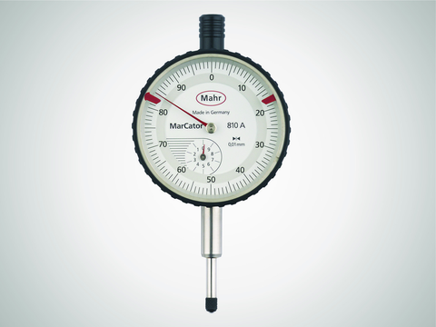 Mahr MarCator 810 A Dial Indicator- Range: 10mm ; Graduation 0.01mm ; DIN 878