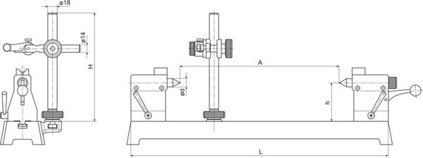 Mahr MarStand 818 Measuring Bench with Center Supports 0-450mm