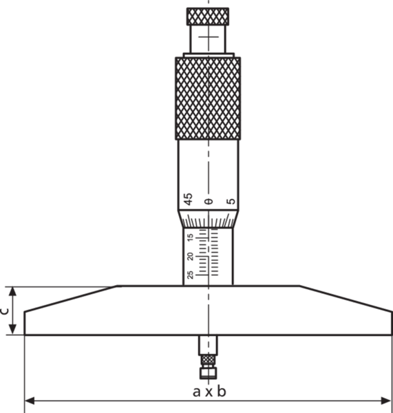 Mahr Micromar 45 T Depth Micrometer  0-100 mm