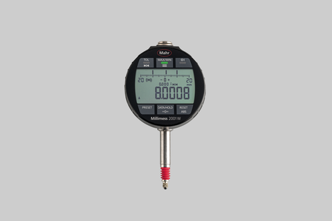 Mahr Millimess 2001 Wi Inductive Dial Comparator IP64 | Measuring Span +/-1mm | Resolution 0.0001, 0.0002, 0.0005, 0.001, 0.002, 0.005, 0.01mm