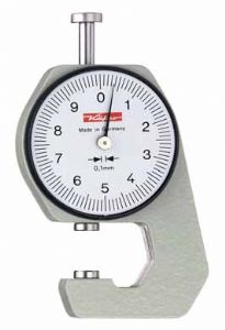 KAFER Taschen-Dickenmessgerät K15, Teilung 0,1 mm, Backentiefe 15 mm, Bereich 10 mm