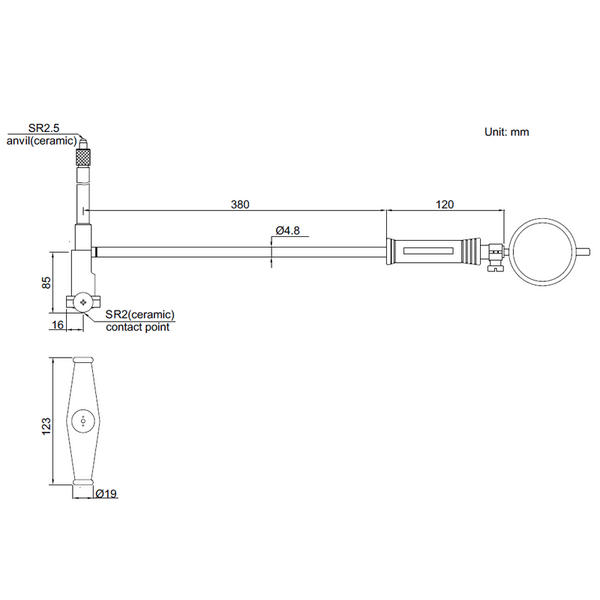Bohrungsmessgröße 400–800 mm