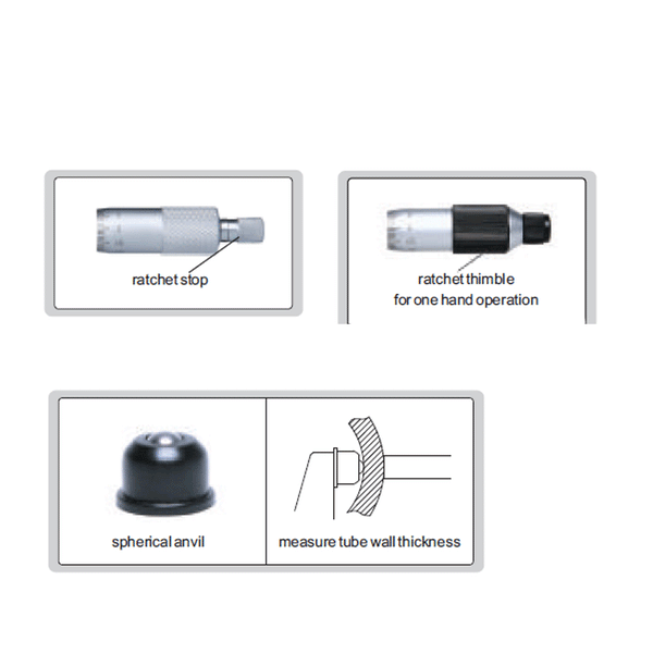 Insize Digital Waterproof Micrometer up to 300mm