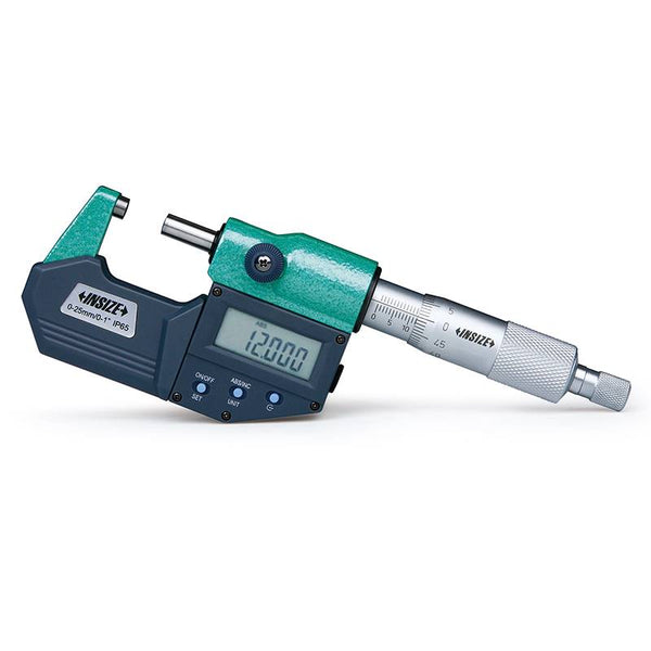 Insize Digital Waterproof Micrometer up to 300mm