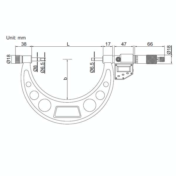 Insize Digital Micrometers with Interchangeable Anvils up to 1000mm