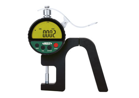High Precision Digital Thickness Gauge | Insize 2879 Series | Range 0-10mm/0-0.4” | Resolution 0.001mm/0.0005” or 0.0005mm/0.00002”