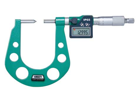 Digital Disk Brake Micrometers IP65 | Insize 3588 Series | 7.6-33mm/0.3-1.3" | 25-50mm/1-2" | Resolution 0.0001mm/0.00005"