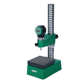 Heavy Duty Dial Indicator Stand with fine adjustment | Insize 6877 | 30mm vertical travel | Serrated, flatness 0.002mm