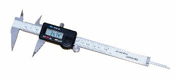 Elektronischer digitaler Messschieber mit spitzen Backen DIN 862 0–150 mm/0–6 Zoll
