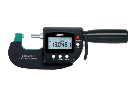 High Precision Digital Micrometer/Snap Gauge | Insize 3359-25 | Range 0-25mm/0-1" | Accuracy +/-0.5um
