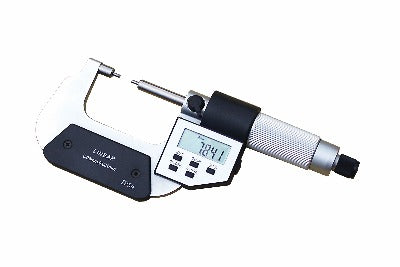 Digitale Spline-Mikrometer IP54 Staub- und spritzwassergeschützt DIN 863 | Auflösung 0,001 mm/0,00005 Zoll | Bereich 0–25 mm/0–1 Zoll; 25–50 mm/1–2 Zoll