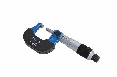 Spezielle Ratschen-Mikrometer DIN 863 0-25 mm/0-1 Zoll Auflösung: metrisch 0,01 mm, Zoll 0,0001 Zoll