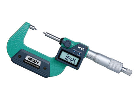 Digital Spline Micrometers IP65 | Insize 3533 Series | Ranges from 0-175mm/0-7" | Resolution 0.001mm/0.00005"