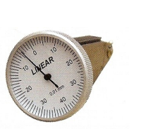 Pionowy wskaźnik testowy zegarowy 32 mm | Zasięg 0,8 mm/0,03" | Rozdzielczość 0,01 mm/0,0005" | DIN2270