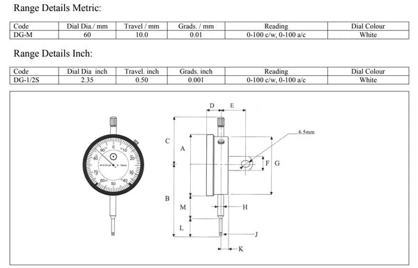 Kit mit Magnetfuß und Messuhr (massiver Querarm)
