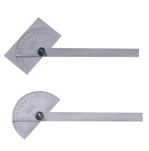 thumbnail image 2 of Precision Stainless Steel SAE Protractor 0-180° - Woodworking Angle Ruler Tool 2 of 5