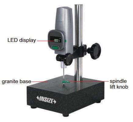Digital Height Gauge 1157 Series (Insize) | Range 0-50mm | Resolution 0.001mm/0.00005" | Granite or Ceramic Base