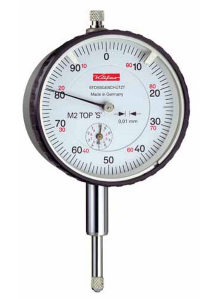 Kafer Dial Gauge M 2 X | M 2 XS (Shockproof) | Reading - 0.01mm  | Range - 10mm | Bezel Ø 58mm