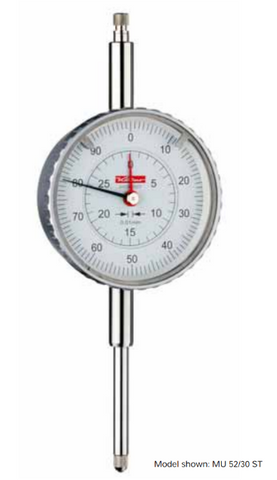 Kafer Dial Gauge MU 52/30 T | MU 52/30 ST (Shockproof) | Reading - 0.01mm | Range - 25mm | Bezel Ø 58mm