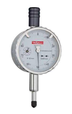 Kafer Small Dial Gauge Feinika KM 1101  | Reading - 0.001mm | Range - 1mm | Bezel 40mm