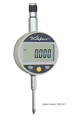 Kafer Digital Dial Gauge FMD 25 TB | Resolution - 0.001mm/.00005" | Range - 25mm/1"