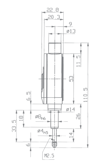 Kafer Comparator Gauge Compika 501 Z | Reading - .0001" | Range - .008" | Bezel Ø - 2.44"